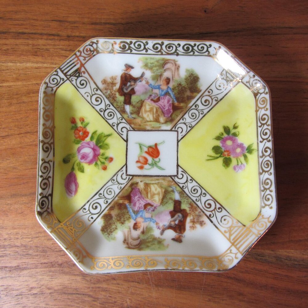 andrea by sadek vintage dish plate trinket tray (W4097)